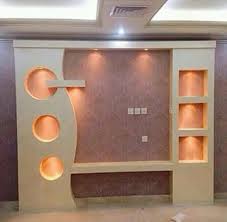 Platre De Mur ديكورات الجدران والتلفاز اشغال الجبس والديكور المنزلي Interior Wall Design Lcd Wall Design Tv Room Design