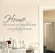 Home Friends Family wall art sticker quote Living room Hallway ... via Relatably.com