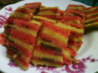 Promosi kek lapis sarawak & bingka cheese; Resepi Kek Lapis Masam Manis Kukus