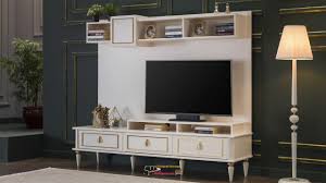 Parlak beyaz • smart tv ünitesi pratik, kullanışlı ve sağlamdır. Dogtas Tv Uniteleri