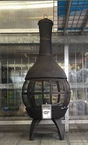 Metal Chiminea At Home Depot With Ash Guard On The Top With Images Metal Chiminea Chiminea Home Depot