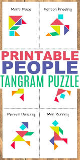 Printable Tangram People Tangram Patterns Tangram Puzzles Tangram