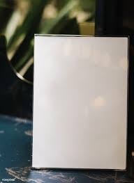 White A4 Placard Mockup Inside Of An Acrylic Stand Free Image By Rawpixel Com Jira Green Picture Frames Blue Picture Frames Shop Signage