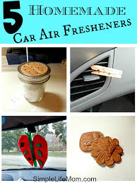 The wood absorbs the scented oil and releases fragrance over a period of time. 5 Homemade Car Air Fresheners Simple Life Mom