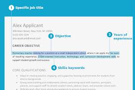 It's a clear statement of what type of job you are looking for with. Resume Objective Examples And Writing Tips