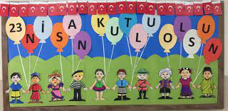 23 Nisan Panosu Kid Science Faaliyetler Nisan
