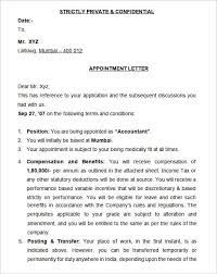 Explain the context of the meeting clearly or. Sample Appointment Letter Sablon