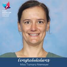 Celebrating Teacher Success // Please join us in congratulating Mary  MacKillop Catholic College Teacher, Miss Tamara Niemeyer. Miss Niemeyer has  been nominated for the Be That Teacher campaign, an initiative by the