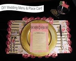 Place cards are placed on the table to show where each guest is seated. Diy Menu And Table Place Setting Card Love Lavender