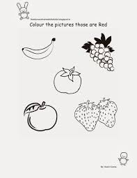 Black And White Objects For Nursery Free Printable Fun Worksheets For Class Nursery Colour The Pictures According To The Colour Fun Worksheets For Kids Fun Worksheets Worksheets For Kids