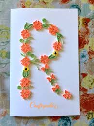 If you are new to cricut paper projects, these are a great start. Excited To Share The Latest Addition To My Etsy Shop 47 Quilling 3d Floral Letter F R J Car Quilling Designs Quilling Birthday Cards Paper Quilling Cards