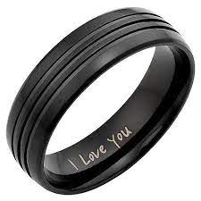 Pin By Vampirewhite On Products I Love Black Titanium Ring Titanium Rings For Men Titanium Wedding Rings