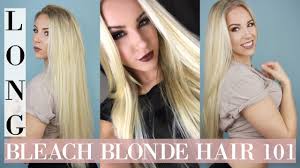 You're forgetting that colored hair is inevitably dry hair! Bleach Blonde Hair 101 Grow Long Healthy Thick Color Treated Hair Youtube