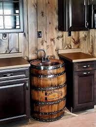 Whiskey Barrel Sink Hammered Copper Rustic Antique Bathroom Etsy In 2020 Barrel Sink Whiskey Barrel Sink Whiskey Barrel
