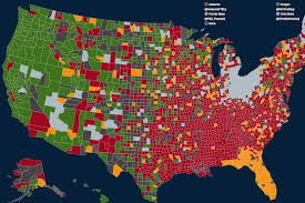 Click the map and drag to move the map around. Twitter Map Shows County By County Fandom For College Football Playoff Teams Bleacher Report Latest News Videos And Highlights