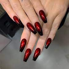Red Black Ombre Pressed Fake Nails Varnail Red and pink ombre long nails with diamonds, red and orange ombre nails, red ombre coffin nails, red white blue ombre nails, black and red ombre nails, red ombre dipped to discover many photos with 90 luxury red ombre nails this week pictures gallery you need to comply with this specific link. red black ombre pressed fake nails