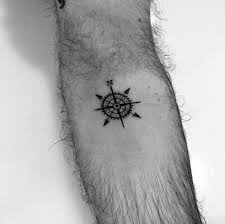 A compass tattoo doesn't have too many detailed designs. 50 Simple Compass Tattoos For Men Directional Design Ideas