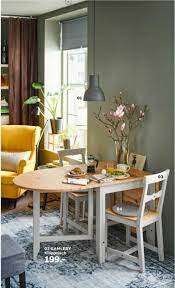 Our small dining room ideas prove you don't need oodles of space to make mealtimes a pleasure. Ikea Foldable Space Saving Dining Table Green Dining Room Space Saving Dining Table Dining Room Small