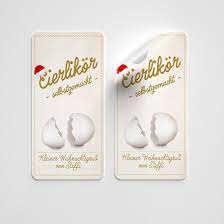 Aufkleber ostern kraftpapier mit weißdruck runde osteraufkleber, sticker & etiketten für die. Eierlikor Etiketten On Behance