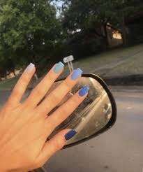 Do your bare short nails look dull and boring to you? Cute Short Blue Acrylic Nails Nail And Manicure Trends