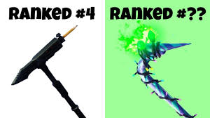Top 10 Most Tryhard Pickaxes In Fortnite Chapter 2 Season 2 Sweaty Pickaxes Youtube Fortnite's developer epic games has made it a point to put in a lot of effort into designing the game's pickaxes. top 10 most tryhard pickaxes in fortnite chapter 2 season 2 sweaty pickaxes