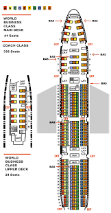 airlines seating charts seat maps b747 flights information