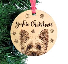 Yorkshire Terrier Ornament Yorkie Gift Includes Custom Text Etsy In 2020 Yorkshire Terrier Yorkie Dog Lover Gifts