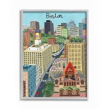 Come to kohl's for wall decor and wall art, including photography, wall signs, decorative clocks and mirrors. Stupell Home Decor Colorful City Boston Framed Wall Art