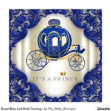 Black And Gold Carriage Royal Blue And Gold Carriage Prince Baby Shower Invitation Zazzle Com Prince Baby Shower Invitations Royal Blue And Gold Prince Baby Shower