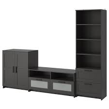 Lappland Tv Storage Unit Black Brown Ikea In 2020 Tv Storage Ikea Large Drawers