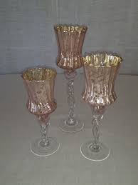 Well, this is perfect for you. Pink Mercuiry Glass Candel Holders Reception Table Decorations