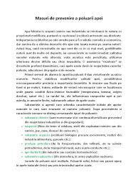 Adică de fiecare dintre noi și de activitățile noastre. Referat Masuri De Prevenire A Poluarii Apei