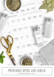 It undeniably saves time and effort! Spice Jar Labels Free Printable From Somewhat Simple