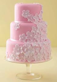 Pink Wedding Cake From 3 Floors Pink Wedding Cake Pink Cake Wedding Cake Pictures