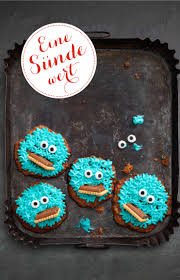 Krumelmonster Cookies Ein Hit Fur Grosse Und Kleine Kinder Rezept Backen Cookies Einesuendewert Zuckeraugen Backen Lebensmittel