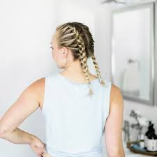 Beautiful french braids pictures with bangs and buns for inspiration. How To French Braid Your Own Hair Fit Foodie Finds