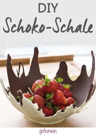 Essbare Schokoladen Schale Zum Selbermachen Einfacher Nachtisch Tortendeko Leckereien