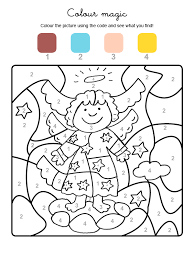 Dibujos Navideños Para Colorear Con Numeros