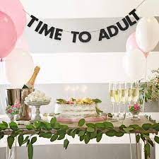 In a unique 18th birthday party ideas, it is necessary to take care of every detail. Buy 18th Birthday Time To Adult Banner Happy 18th Birthday Party Decorations Glitter 18 Years Party Supplies Sign For Girls Boys Black Online In Poland B08y8wgg3d