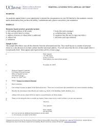 Student academic appeal letter sample. Writing An Effective Appeal Letter Social Ecology Student Services