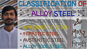 Hindi Alloy Steel Classification Of Alloy Steel Pearlitic Martensitic Alloy Tool Steel Muchmore Youtube