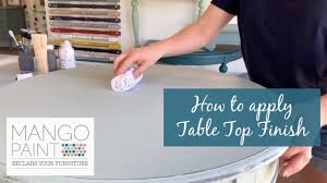 The story of mango paint for me began back in 2002 when i first began painting furniture. Mango Paint How To Apply Table Top Finish To Furniture Painted With Mango Paint Facebook