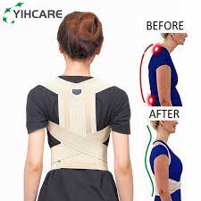 سترة دعم الظهر والكتف ، حزام تصحيح الظهر ، الجنف ، تقويم العظام|support  brace|posture correctorshoulder bandage support - AliExpress