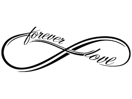 Love is the kinship which connects the hearts of people; Wandtattoo Infinity Forever Love Symbol Klebeheld De