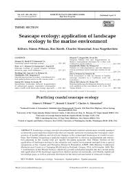 Environmental information informati on and participatio part icipation n. Pdf Seascape Ecology Application Of Landscape Ecology To The Marine Environment Simon J Pittman Academia Edu