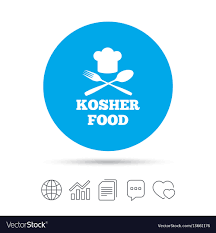 Kosher Food Product Sign Icon Natural Food