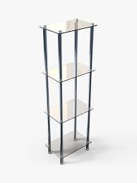 Shop our selection of glass bathroom shelves and get free shipping on all orders over $99! John Lewis Partners 4 Tier Glass Shelf Slim Bathroom Shelving Unit