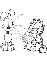 Garfield Je Lubenico Cartoon Coloring Pages Coloring Pages Free Coloring Pages