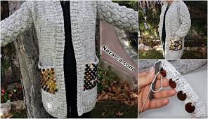 Cepleri Pul Payetli 40 42 Beden Tig Ile Uzun Bayan Hirkasi Nazarca Com Moda Stilleri Kadin Hirka