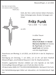 Allgäuer straße 18, 73433 aalen (wasseralfingen) friseur haargenau gmbh rathausplatz 2, 73432 aalen (unterkochen) heike himmer hairstyling schulstraße 24, 73563 mögglingen (lindach) friseursalon gold hüttlingen. Traueranzeigen Von Fritz Funk Ostalbtrauer
